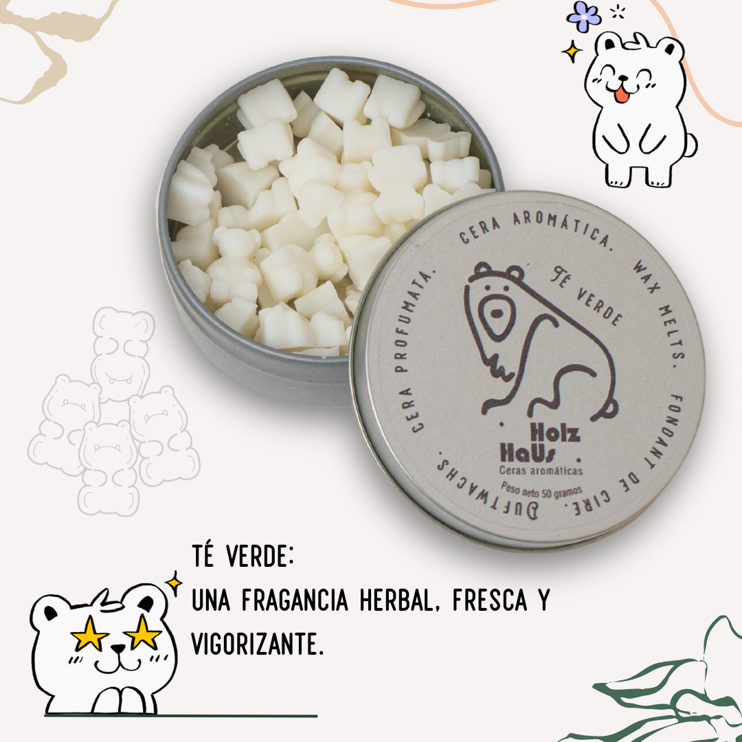 Ceras aromáticas: Té verde